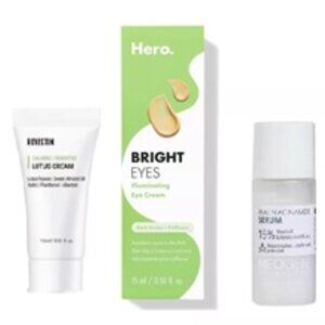 Hero Cosmetics Bright Eyes Illuminating Eye Cream + Rovectin Lotus Cream NWT